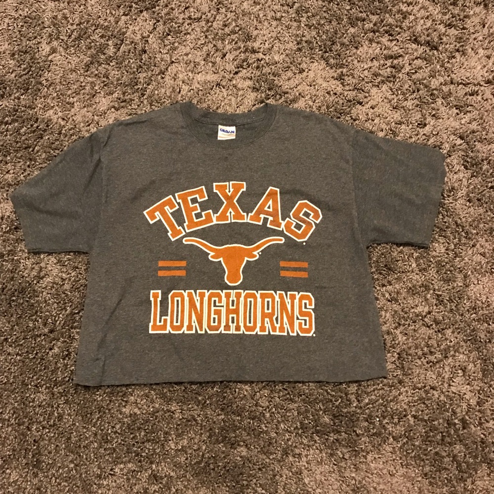 Cropped Texas longhorn shirt